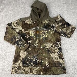 SHE Outdoor Hoodie green camouflage pattern Size Small